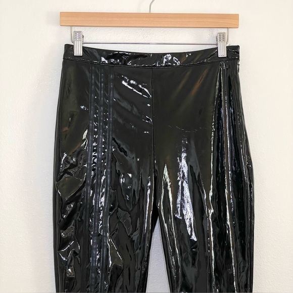 Adidas Ivy Park Glossy Latex High Waist Skinny Pant Black Medium - Picture 7 of 16